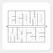 Econo-Maze - Vierkante Sticker (Voorkant)