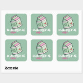 "Econo-Milk-al Choice" Vierkante Sticker (Vel)