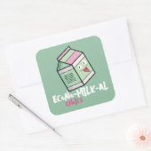 "Econo-Milk-al Choice" Vierkante Sticker (Envelop)