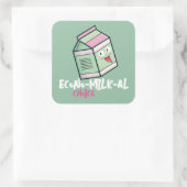 "Econo-Milk-al Choice" Vierkante Sticker (Tas)