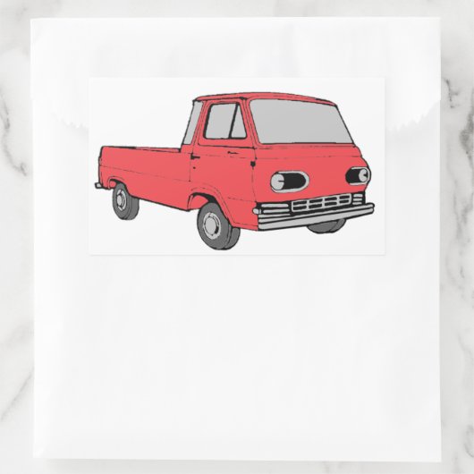 Econo-Sticker Rechthoekige Sticker (Tas)