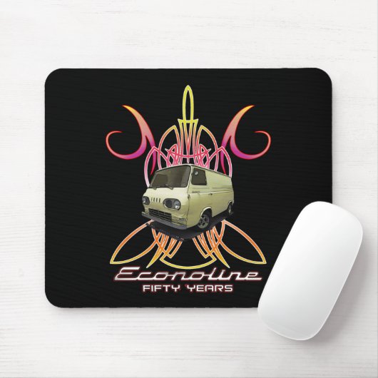 Econoline Van 50 jaar Mousepad Muismat (Met muis)