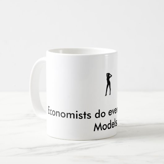 Economen doen alles met Modellen Koffiemok (Voorkant links)
