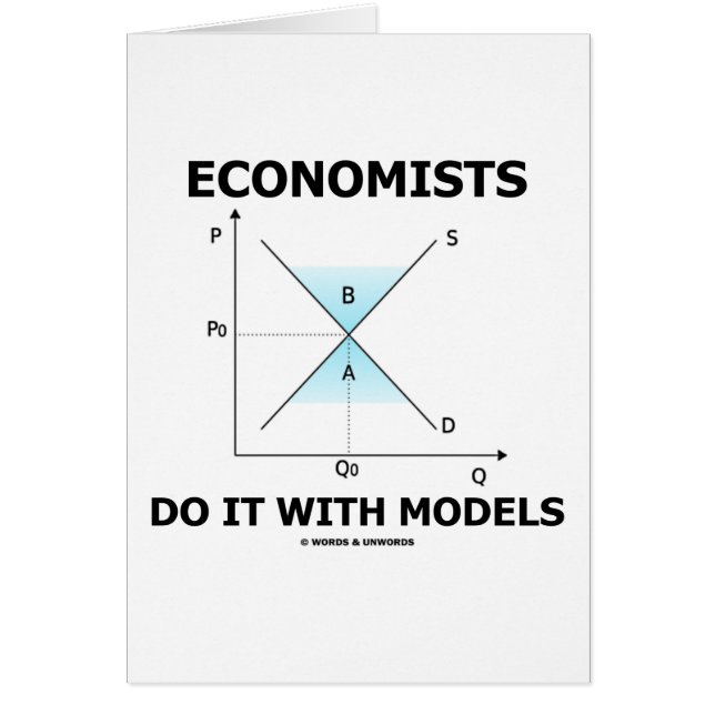 Economen doen het met modellen (economische Humor) (Voorkant)