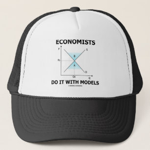 Economen doen het met modellen (economische Humor) Trucker Pet
