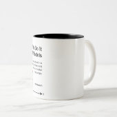 Economen doen het met modellen met tweetone Mok (Voorkant rechts)