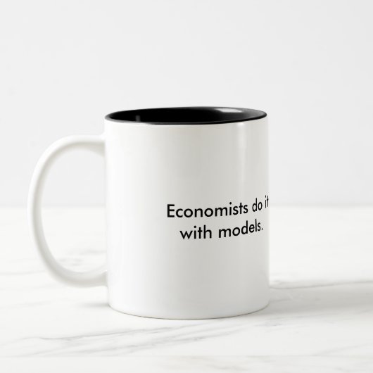Economen doen het met modellen mok (Links)