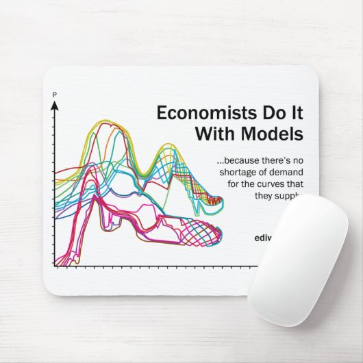 Economen doen het met modellen Muismat (Met muis)