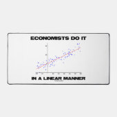 Economen doen het op lineaire wijze regressie bureaumat (Voorkant)