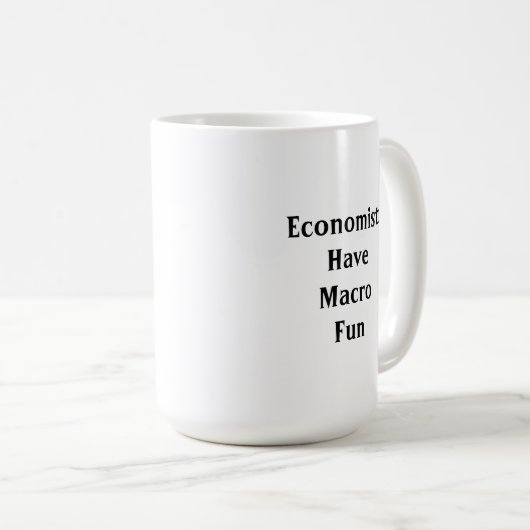 Economen hebben een macrofun koffiemok (Voorkant rechts)