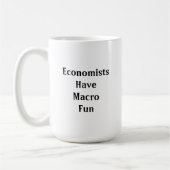 Economen hebben een macrofun koffiemok (Links)
