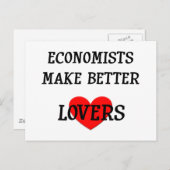 Economen maken betere overzichten briefkaart (Voorkant / Achterkant)