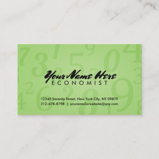 Economen Visitekaartjes (Voorkant)