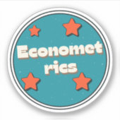 econometrie sticker (Voorkant)
