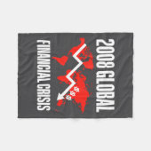 Economic Humor, 2008 Global Financial Crisis Funny Fleece Deken (Voorkant (Horizontaal))