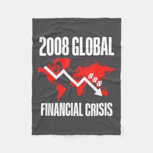 Economic Humor, 2008 Global Financial Crisis Funny Fleece Deken (Voorkant)