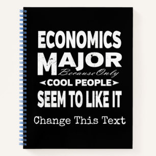 Economics College Major alleen maar kool Notitieboek
