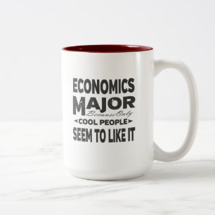 Economics College Major Cool Tweekleurige Koffiemok