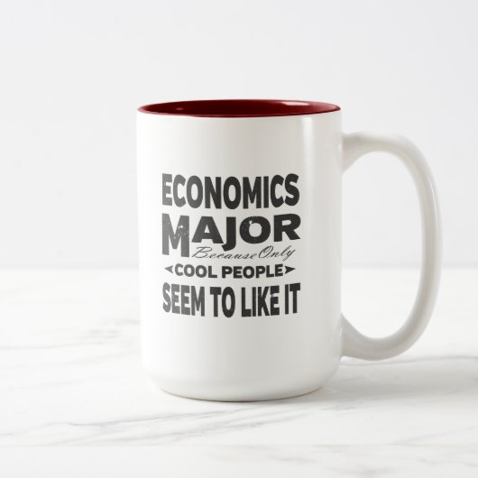 Economics College Major Cool Tweekleurige Koffiemok (Rechts)