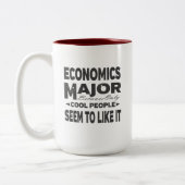Economics College Major Cool Tweekleurige Koffiemok (Links)