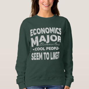 Economics College Major klaagt mensen als het Trui