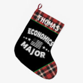 Economics College Student Red Pset Grote Kerstsok (Voorkant (Hangend))