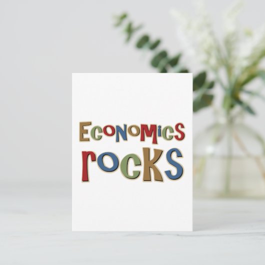 Economics Rocks Briefkaart (Staand voorkant)