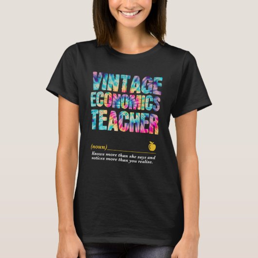 Economics Teacher Appreciation Week Terug naar sch T-shirt (Voorkant)