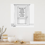 Economie Cartoon 3781 Poster (Keuken)