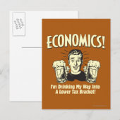 Economie: Drink lagere belastingmarkt Briefkaart (Voorkant / Achterkant)