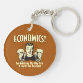 Economie: Drink lagere belastingmarkt Sleutelhanger (Achterkant)