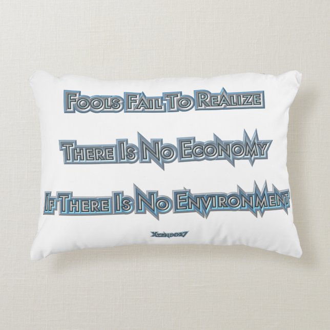 Economie/Milieu - Accent Pillow Decoratief Kussen (Voorkant)