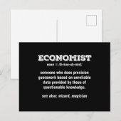 Economie Student Taxation Teacher Economist Briefkaart (Voorkant / Achterkant)