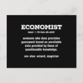 Economie Student Taxation Teacher Economist Briefkaart (Voorkant)
