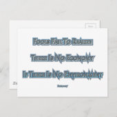 Economie versus Milieu Briefkaart (Voorkant / Achterkant)