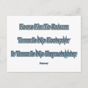 Economie versus Milieu Briefkaart