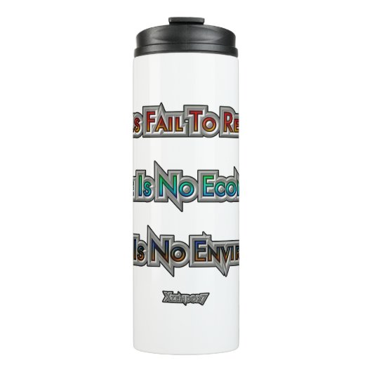 Economie versus Milieu Thermosbeker (Voorkant)