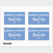 Economisch analfabetisme voor Bernie Rectangle Sti Rechthoekige Sticker (Vel)