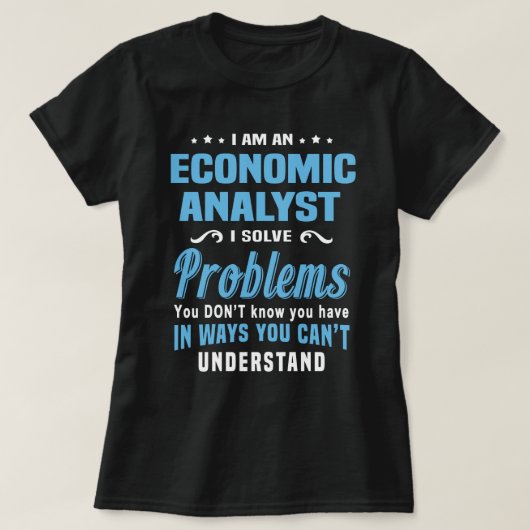 economisch analist t-shirt (Design voorkant)