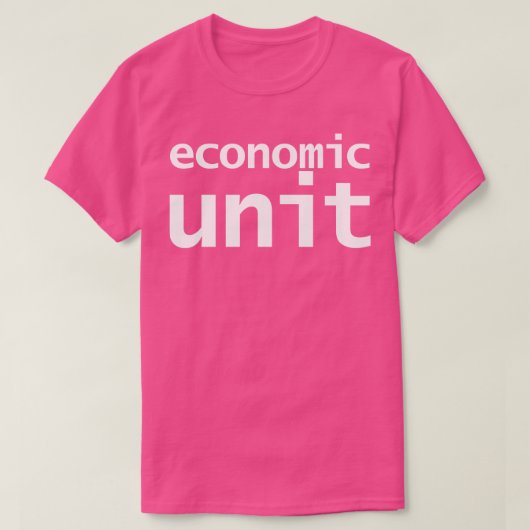 Economische eenheid t-shirt (Design voorkant)