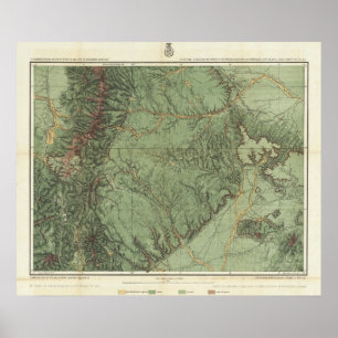 Economische kenmerken van Colorado en New Mexico Poster