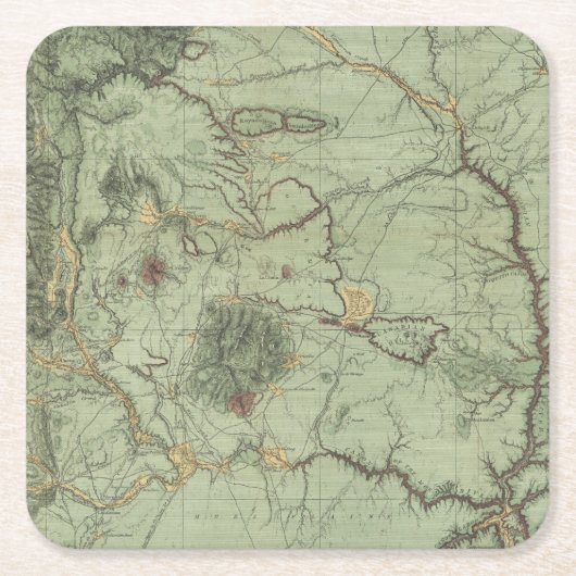 Economische kenmerken van New Mexico Kartonnen Onderzetters (Voorkant)