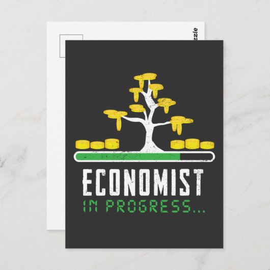 Economist T-shirt Economie Loading Progress Briefkaart (Voorkant / Achterkant)