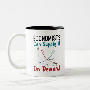 Economists Can Supply It On Demand Tweekleurige Koffiemok