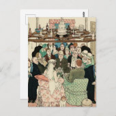 “Economy of Space” van W Heath Robinson Briefkaart (Voorkant / Achterkant)