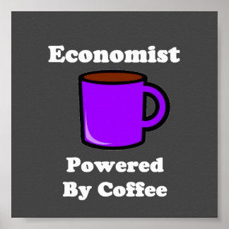 "Econoom" aangedreven door koffie Poster