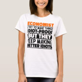 Econoom Ik probeer dingen grappig te maken T-shirt (Voorkant)