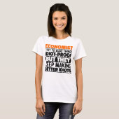 Econoom Ik probeer dingen grappig te maken T-shirt (Voorkant volledig)