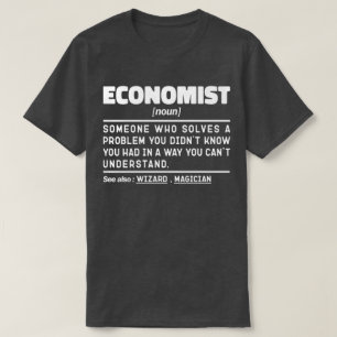 Econoom Noun Cool Economy Afstuderen grappige stud T-shirt