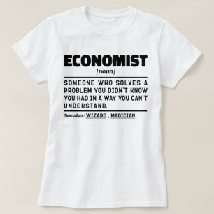 Econoom Noun Cool Economy Afstuderen grappige stud T-shirt